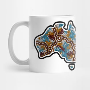 Aboriginal Map Wetlands Mug